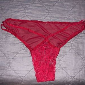 ASOS red cheeky strappy bikini panty